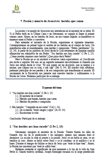 Temarios Equipos De Cana Vi Los Misterios De La Vida De Jesus Delfam